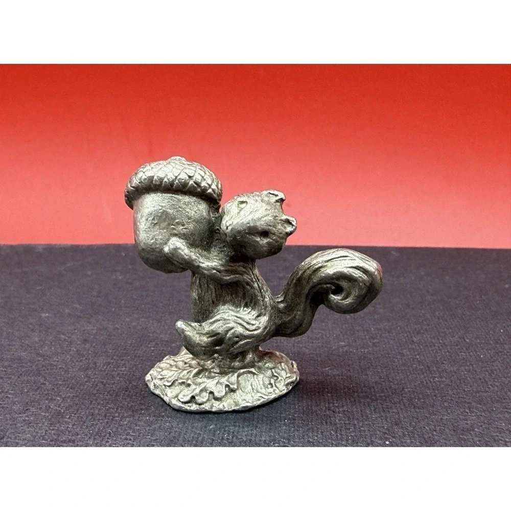 Vintage Little Figurines Lot of 9 Fine Pewter 1976 Animals, Birds
